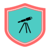 Badge icon "Telescope (5357)" provided by olivier guin, from The Noun Project under Creative Commons - Attribution (CC BY 3.0)